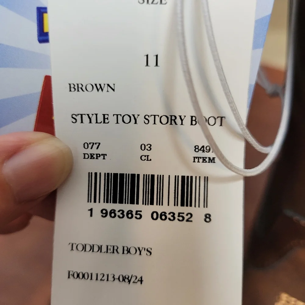 Disney Toddler Cowboy Boots with Toy Story Design Nwt